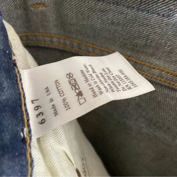 6397 Baggy Jean in Classic Vintage Wash Distressed Slouchy fit - Picture 12 of 14